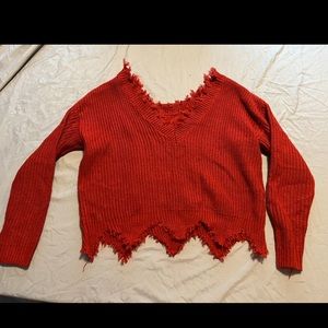 Medium Red SHEIN sweater